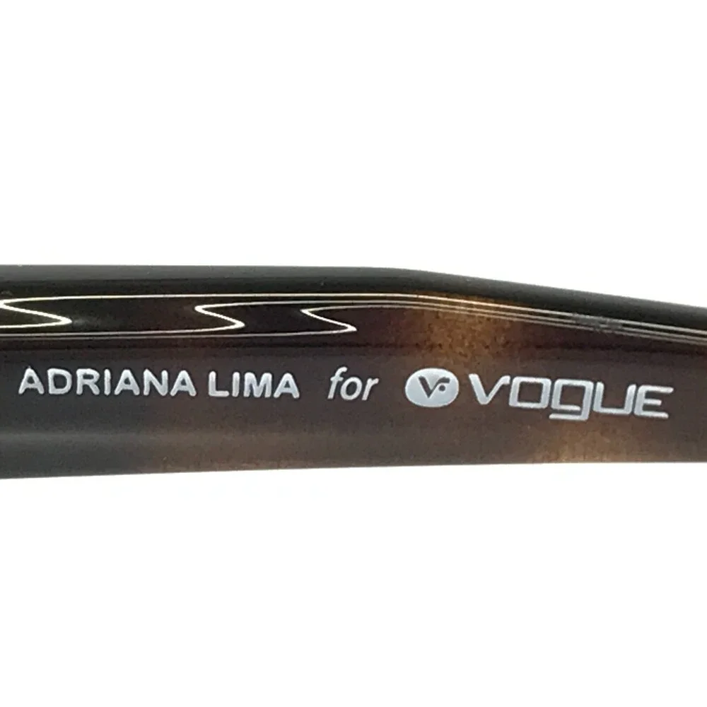 Vogue Eyeglasses Frames VO2988 W656 Brown Tortoise Round Adriana Lima 51-17-135